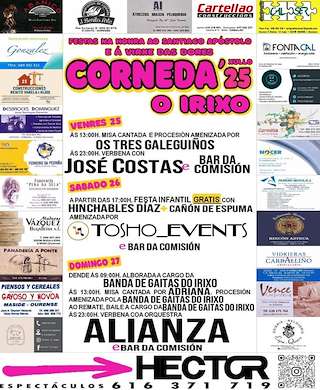 Fechas, información, programa, cartel, imágenes, mapa y ubicación de Virxe das Dores de Corneda   en  O Irixo
