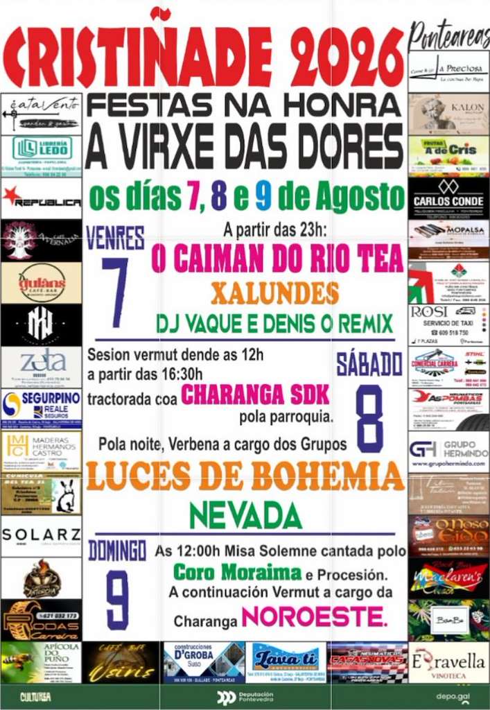 Virxe das Dores de Cristiñade (2026) en Ponteareas
