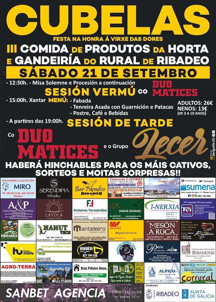 Virxe das Dores de Cubelas - III Comida de Produtos da Horta e Gandeiría do Rural en Ribadeo