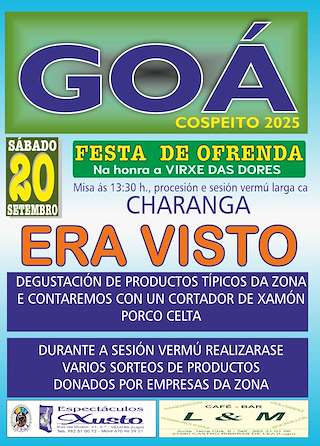 Fechas, información, programa, cartel, imágenes, mapa y ubicación de Virxe das Dores de Goa   en  Cospeito