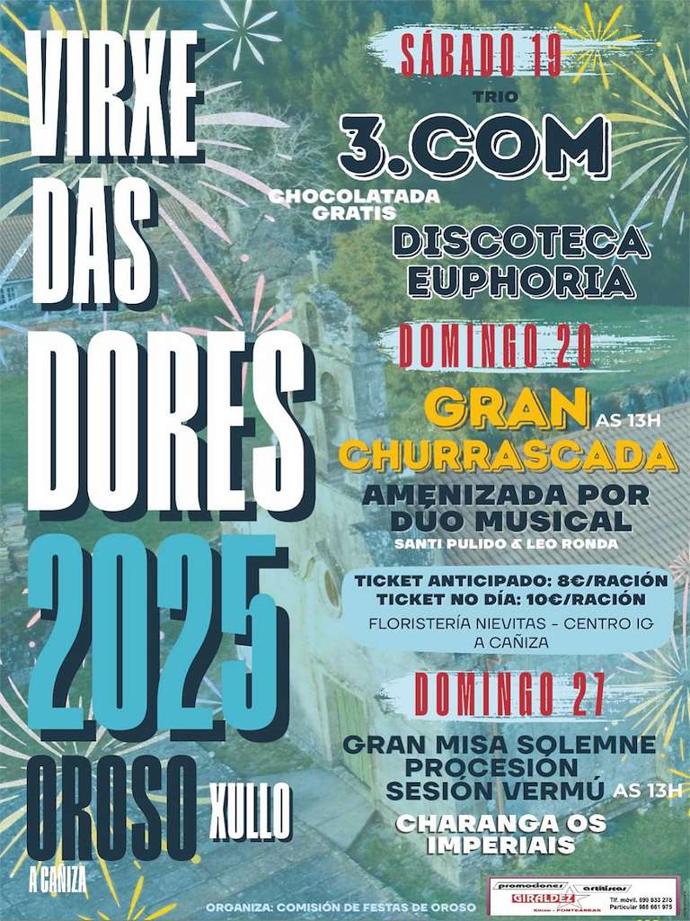 Virxe das Dores de Oroso en A Caniza