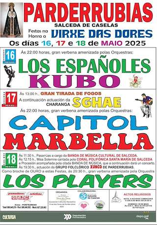 Fechas, información, programa, cartel, imágenes, mapa y ubicación de Virxe das Dores de Parderrubias  en  Salceda de Caselas