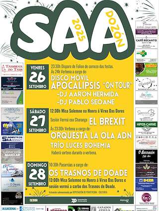 Fechas, información, programa, cartel, imágenes, mapa y ubicación de Virxe das Dores de Saa   en  Dozón