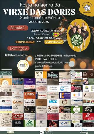 Fechas, información, programa, cartel, imágenes, mapa y ubicación de Virxe das Dores de Santo Tomé de Piñeiro  en  Marín