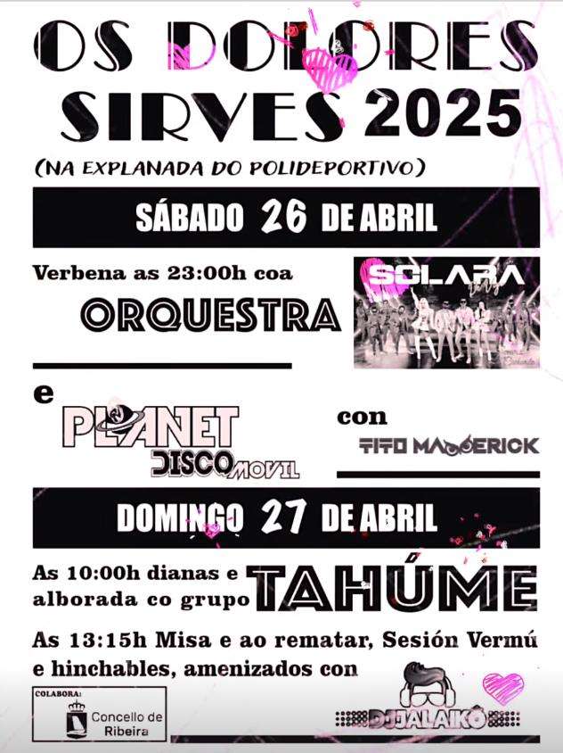 Virxe das Dores de Sirves en Ribeira