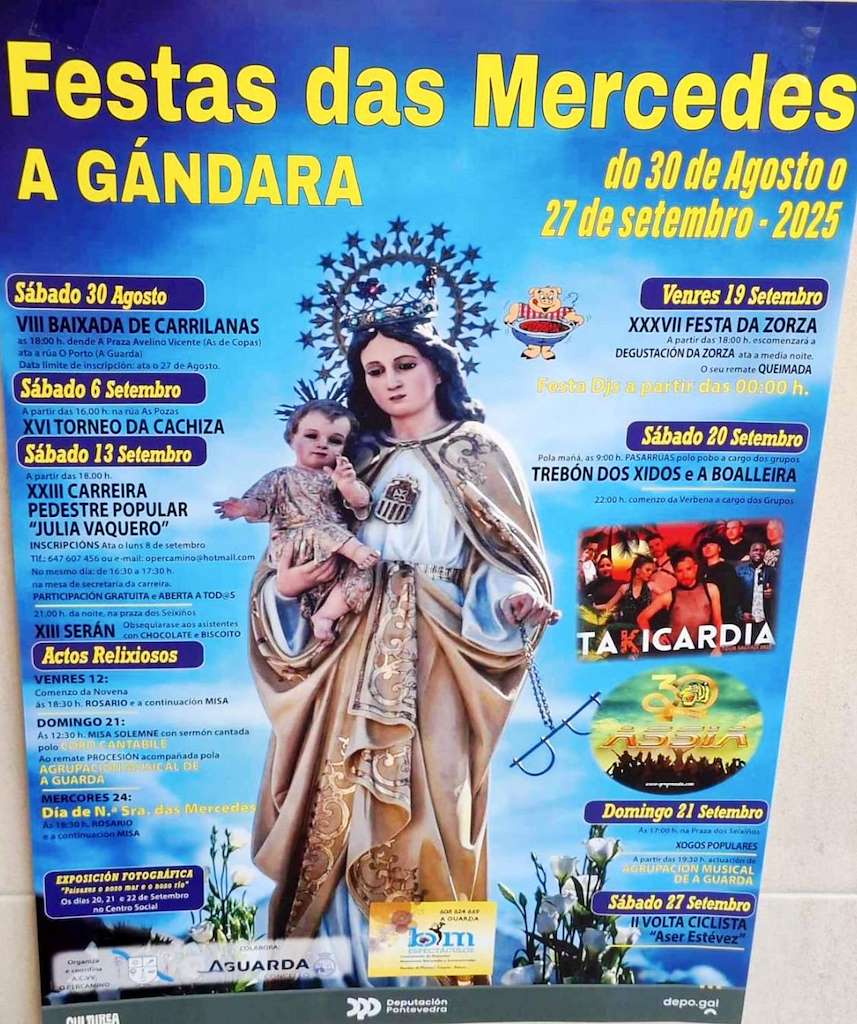 Virxe das Mercedes da Gándara (2025) en A Guarda