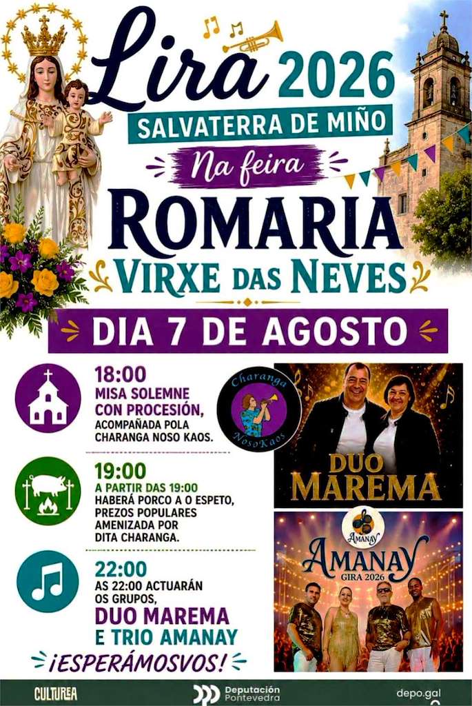 Virxe das Neves de Lira en Salvaterra do Miño