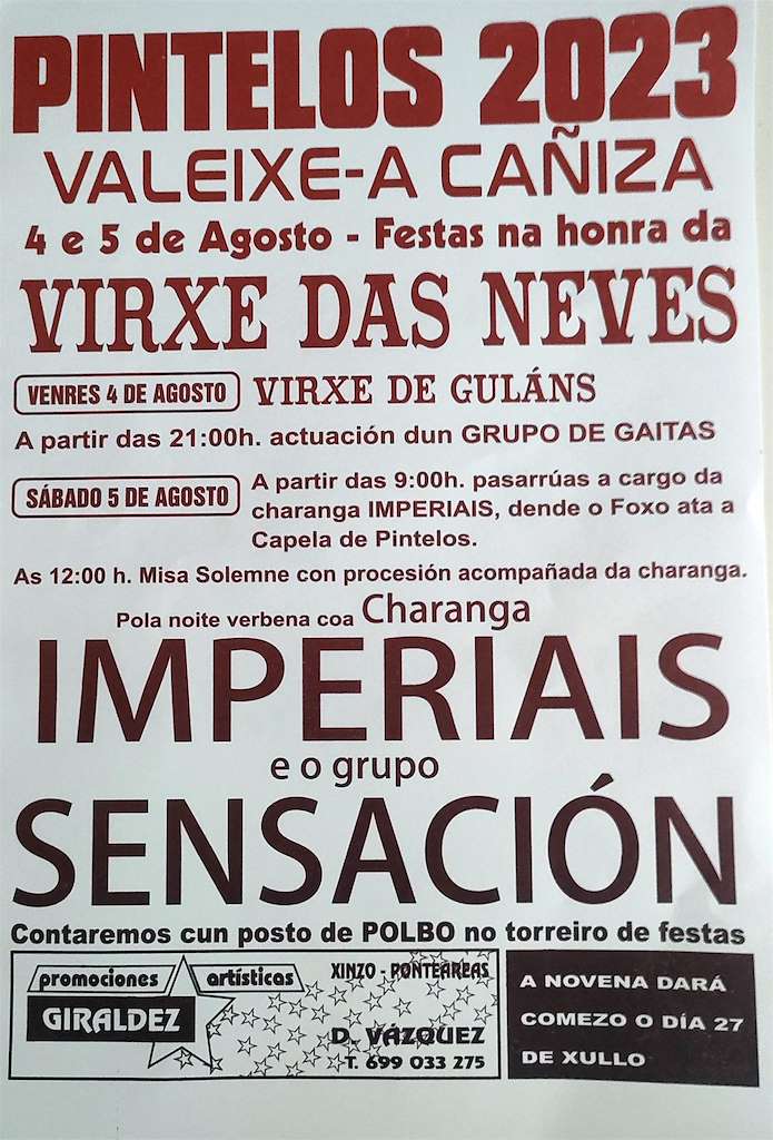 Virxe das Neves de Pintelos en A Cañiza