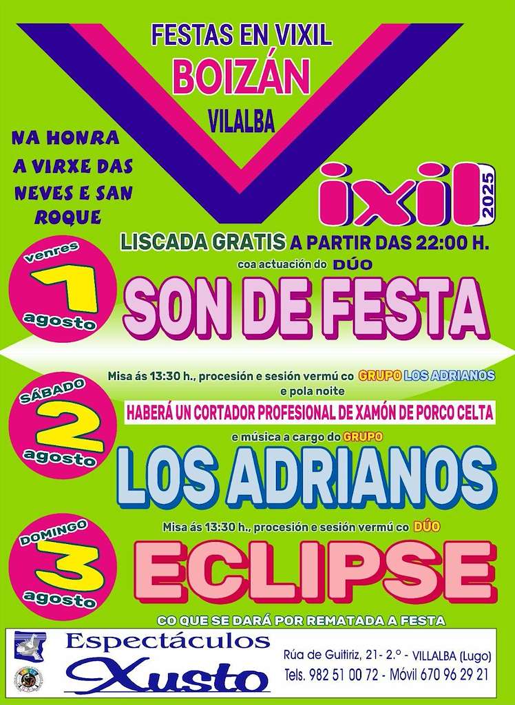 Virxe das Neves e San Roque de Vixil en Vilalba