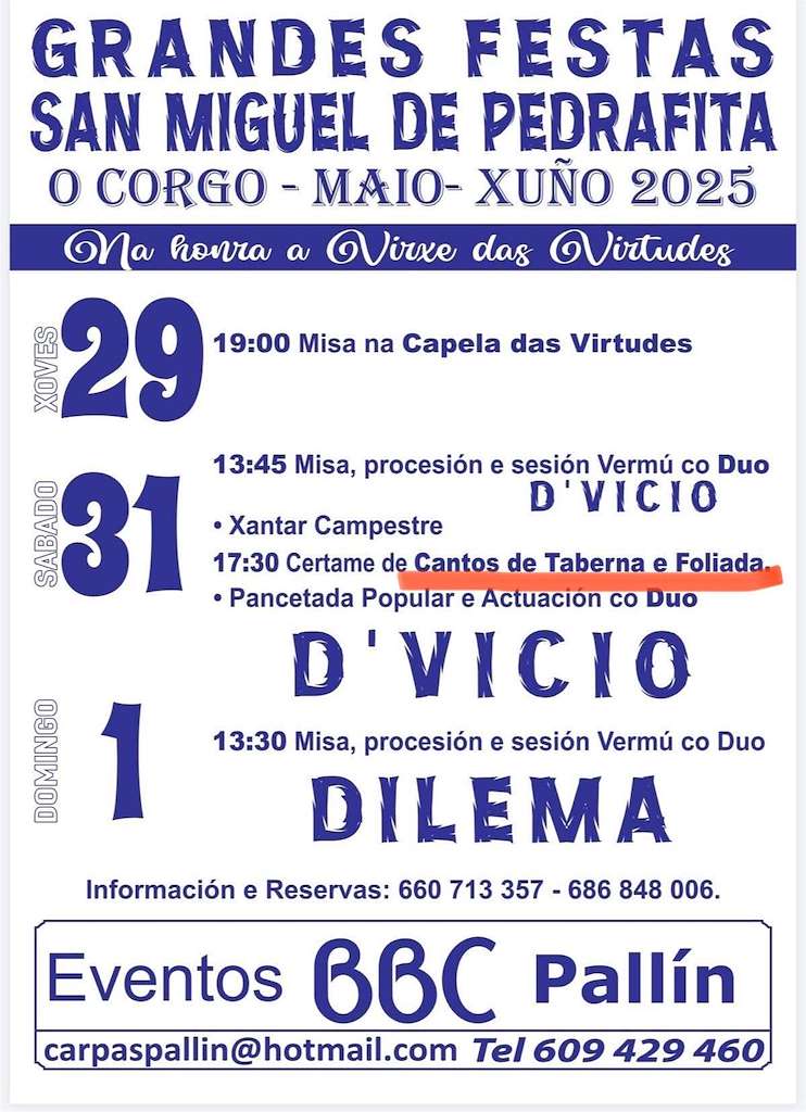 Virxe das Virtudes de San Miguel de Pedrafita (2025) en O Corgo