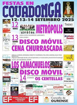Fechas, información, programa, cartel, imágenes, mapa y ubicación de Virxe de Covadonga  en  Ourense