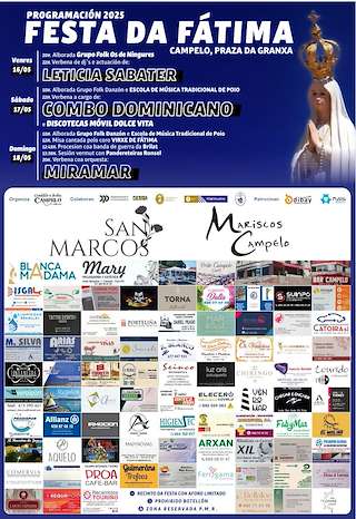 Fechas, información, programa, cartel, imágenes, mapa y ubicación de Virxe de Fátima de Campelo  en  Poio