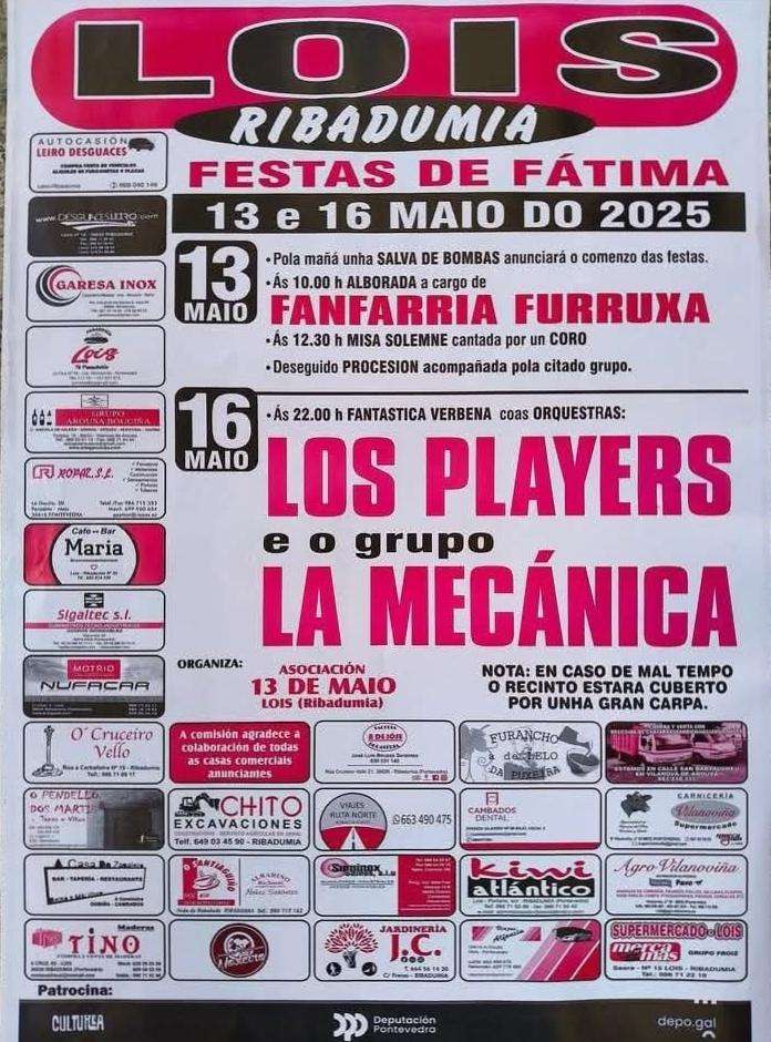 Virxe de Fátima de Lois (2025) en Ribadumia