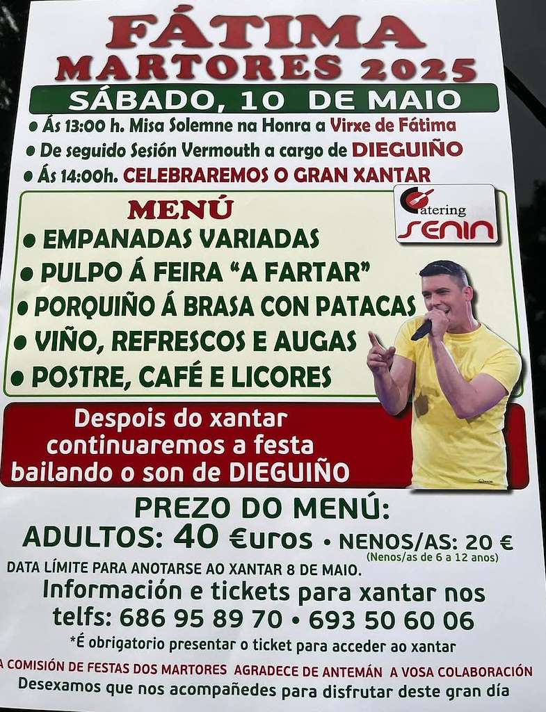 Virxe de Fátima de Martores  (2025) en Valga