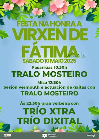 Fechas, información, programa, cartel, imágenes, mapa y ubicación de Virxe de Fátima de Mavia  en  Oia