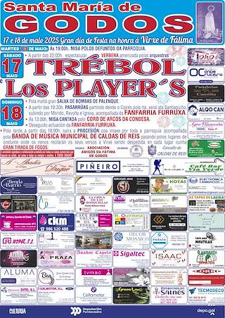 Fechas, información, programa, cartel, imágenes, mapa y ubicación de Virxe de Fátima de Santa María de Godos   en  Caldas de Reis