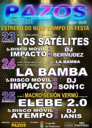 Fechas, información, programa, cartel, imágenes, mapa y ubicación de Virxe de Fátima e Inmaculada Concepción de Pazos  en  Ponteceso