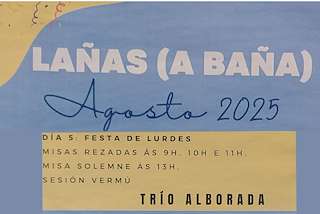 Fechas, información, programa, cartel, imágenes, mapa y ubicación de Virxe de Lourdes de Lañas  en  A Baña