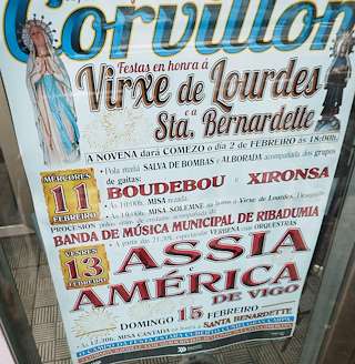 Fechas, información, programa, cartel, imágenes, mapa y ubicación de Virxe de Lourdes e Santa Bernardette de Corvillón (2026) en Cambados