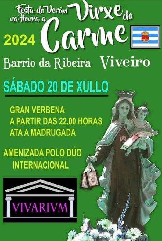 Virxe do Carme de A Ribeira en Viveiro