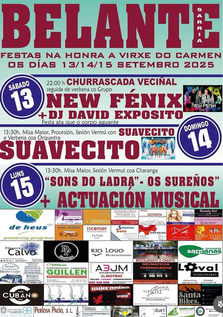 Virxe do Carme de Belante en Sarria