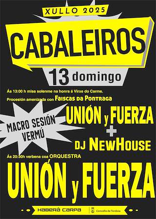 Fechas, información, programa, cartel, imágenes, mapa y ubicación de Virxe do Carme de Cabaleiros  en  Tordoia