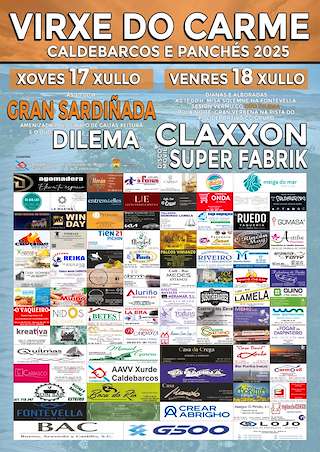 Fechas, información, programa, cartel, imágenes, mapa y ubicación de Virxe do Carme de Caldebarcos e Panchés  en  Carnota