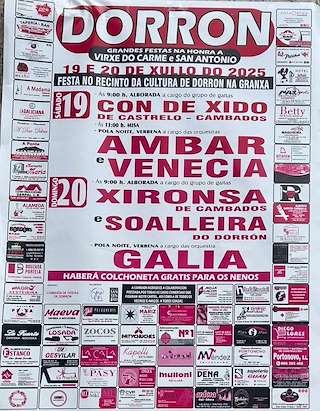 Fechas, información, programa, cartel, imágenes, mapa y ubicación de Virxe do Carme de Dorrón  en  Sanxenxo