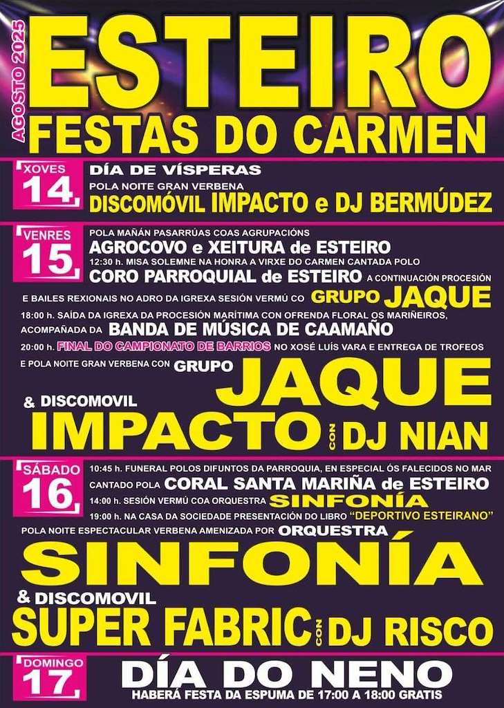 Virxe do Carme de Esteiro (2025) en Muros
