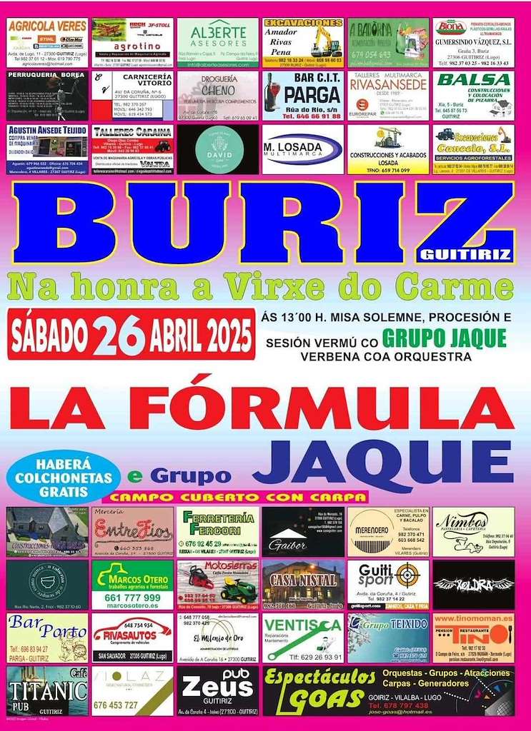 Virxe do Carme de O Buriz  en Guitiriz