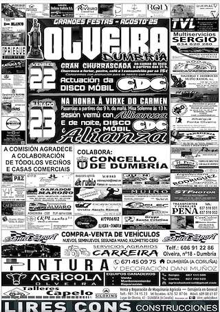 Fechas, información, programa, cartel, imágenes, mapa y ubicación de Virxe do Carme de Olveira - Gran Churrascada  en  Dumbría