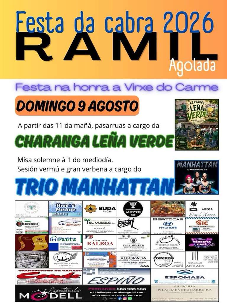 Virxe do Carme de Ramil - Festa da Cabra (2026) en Agolada