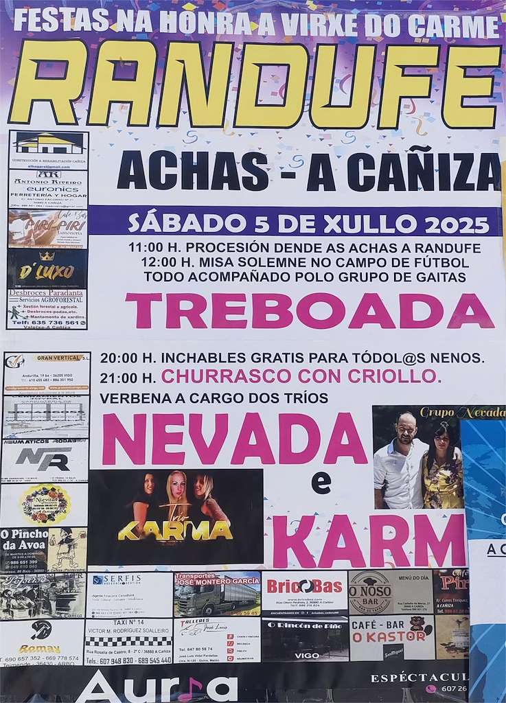 Virxe do Carme de Randufe en A Caniza