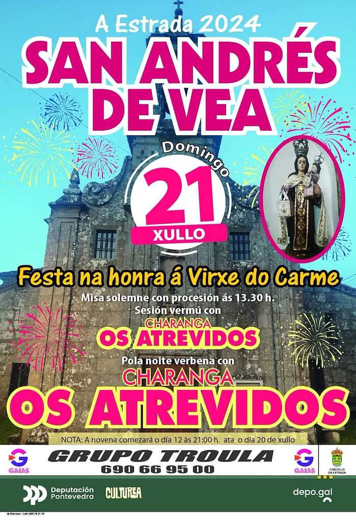 Virxe do Carme de San Andrés de Vea en A Estrada