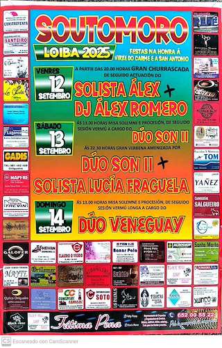 Fechas, información, programa, cartel, imágenes, mapa y ubicación de Virxe do Carme de Soutomoro de Loiba  en  Ortigueira