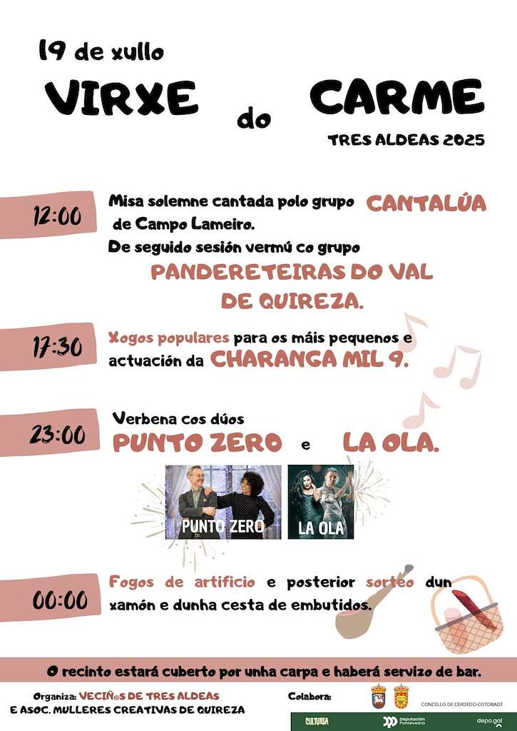 Virxe do Carme de Tres Aldeas en Cerdedo-Cotobade