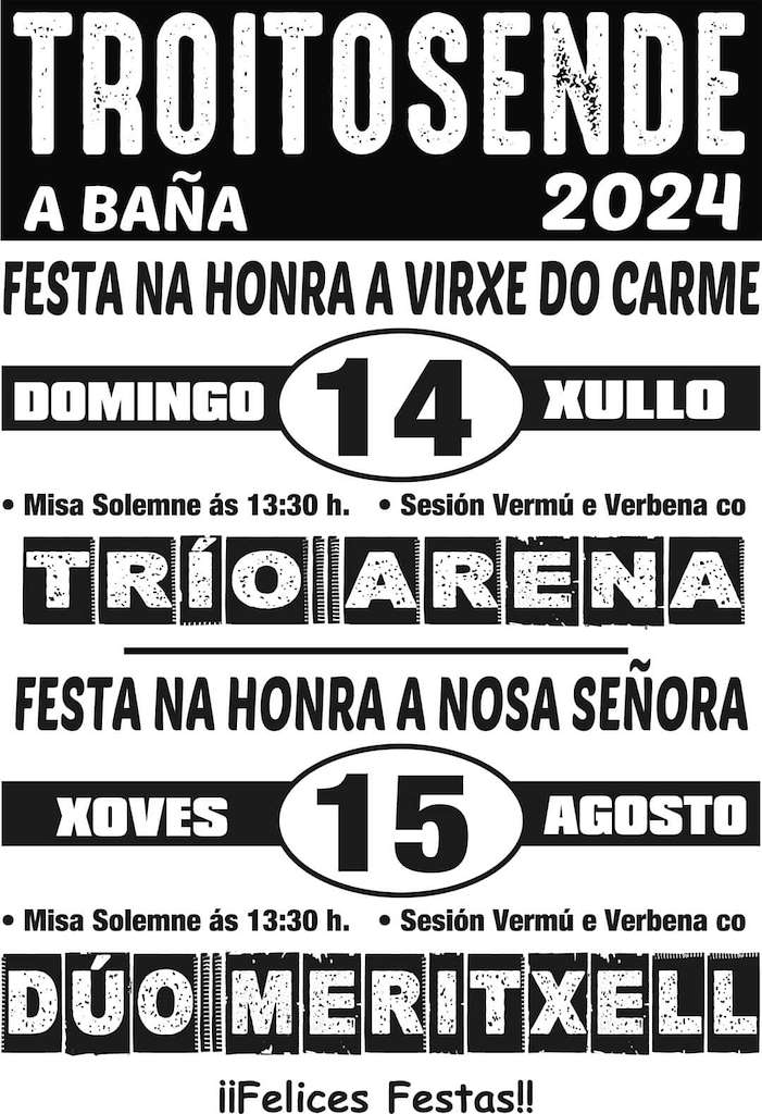 Virxe do Carme de Troitosende  en A Baña