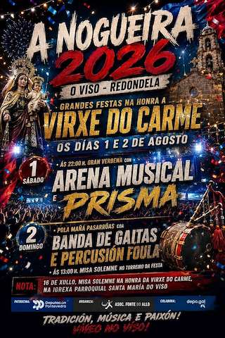 Fechas, información, programa, cartel, imágenes, mapa y ubicación de Virxe do Carme do Viso (2026)  en  Redondela