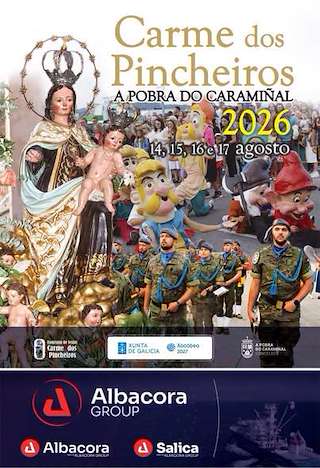 Fechas, información, programa, cartel, imágenes, mapa y ubicación de Virxe do Carme dos Pincheiros (2026) en A Pobra do Caramiñal