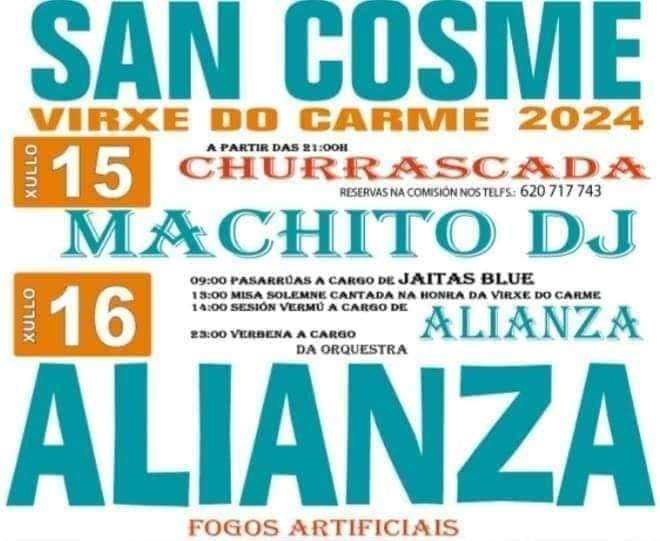 Virxe do Carme en San Cosme en Outes