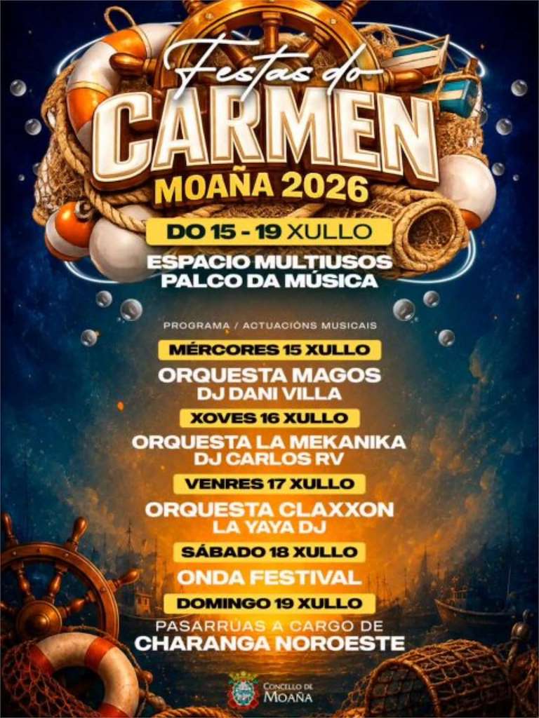 Virxe do Carme (2026) en Moaña