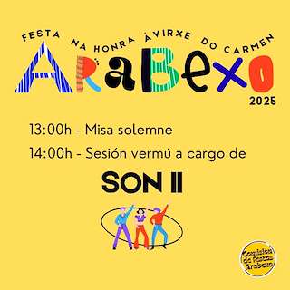 Fechas, información, programa, cartel, imágenes, mapa y ubicación de Virxe do Carmen de Arabexo  en  Val do Dubra