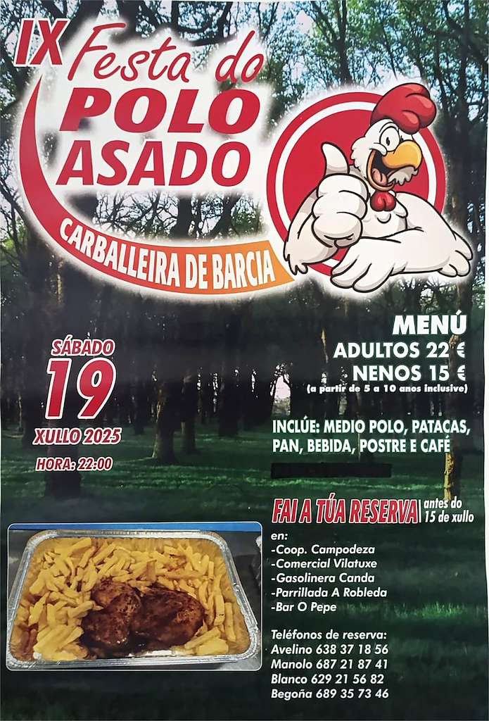 Virxe do Carmen de Barcia - IX Festa do Polo á Brasa  en Lalín