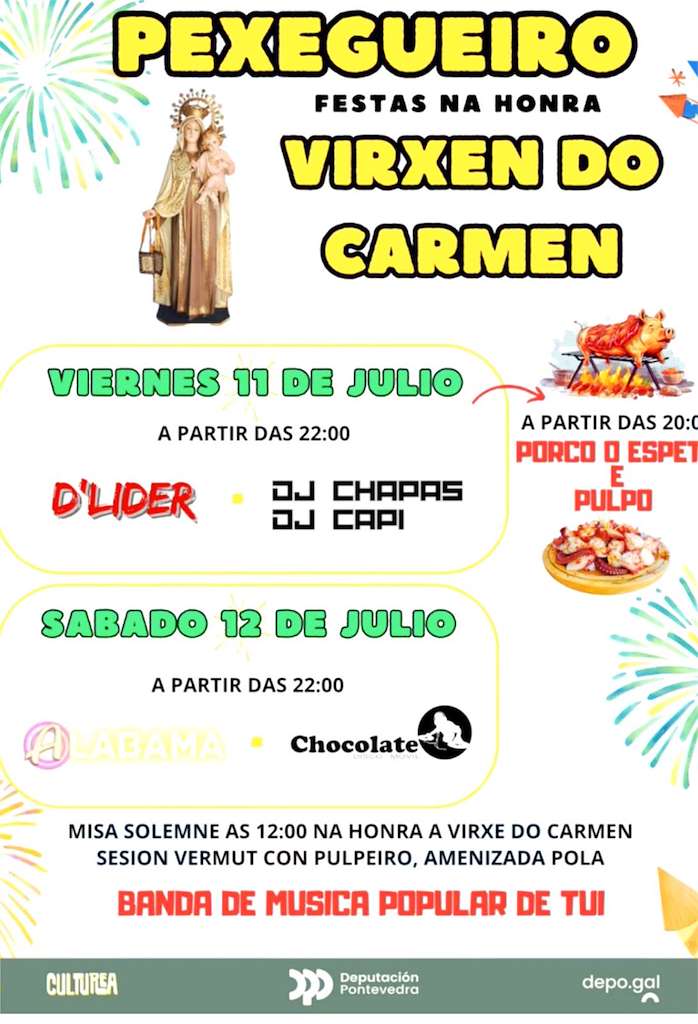 Virxe do Carmen de Pexegueiro en Tui