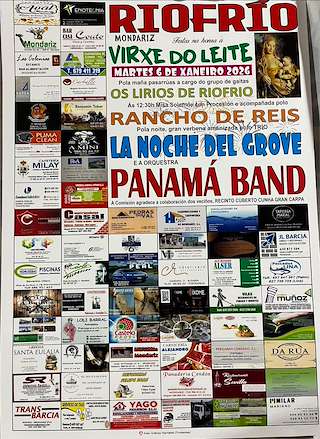 Fechas, información, programa, cartel, imágenes, mapa y ubicación de Virxe do Leite de Riofrío (2026) en Mondariz