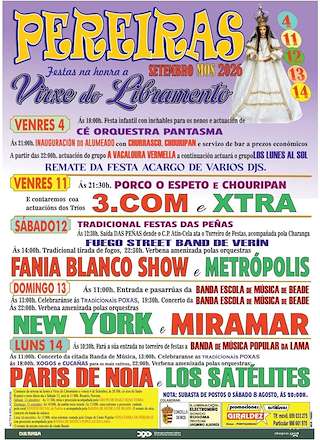 Fechas, información, programa, cartel, imágenes, mapa y ubicación de Virxe do Libramento de Pereiras (2026) en Mos