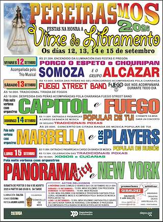 Fechas, información, programa, cartel, imágenes, mapa y ubicación de Virxe do Libramento de Pereiras  en  Mos