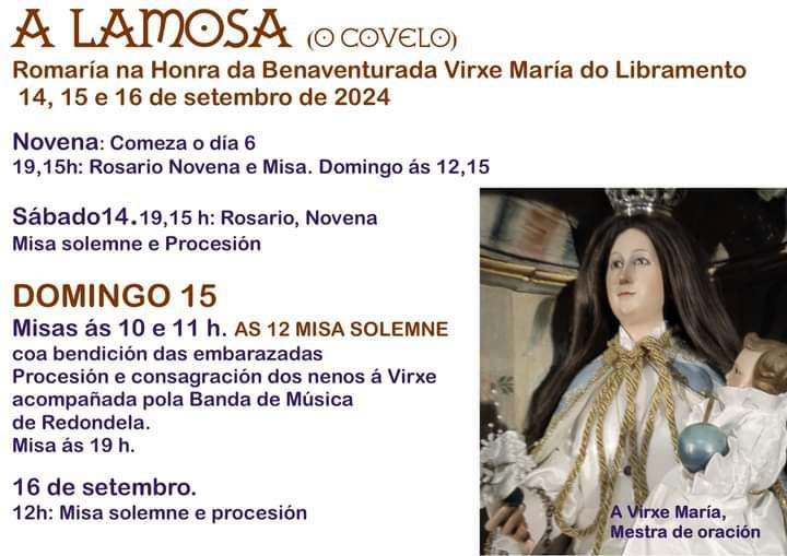 Virxe do Libramento - Romería de A Lamosa en Covelo