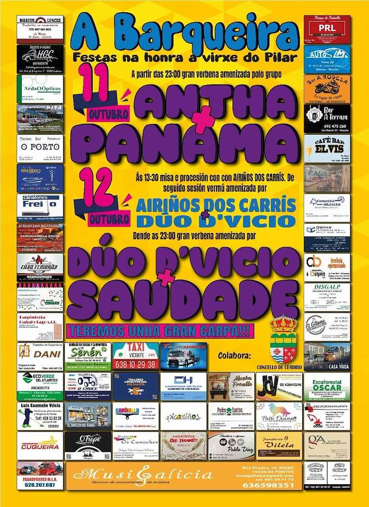 Virxe do Pilar de A Barqueira en Cerdido
