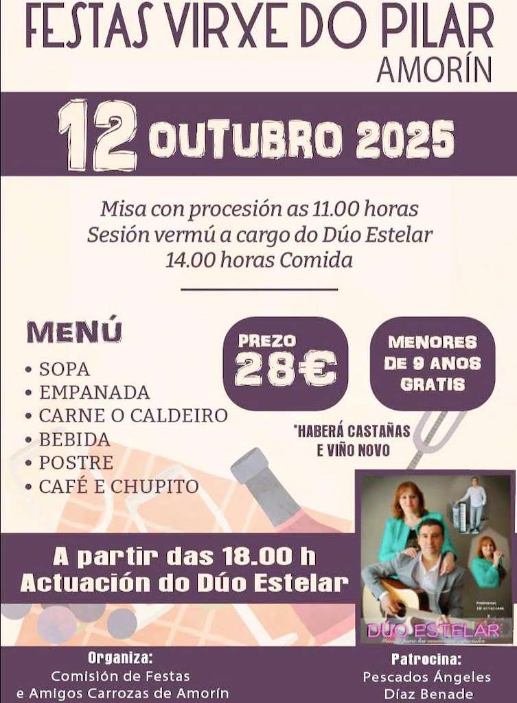 Virxe do Pilar de Amorín (2025) en Tomiño